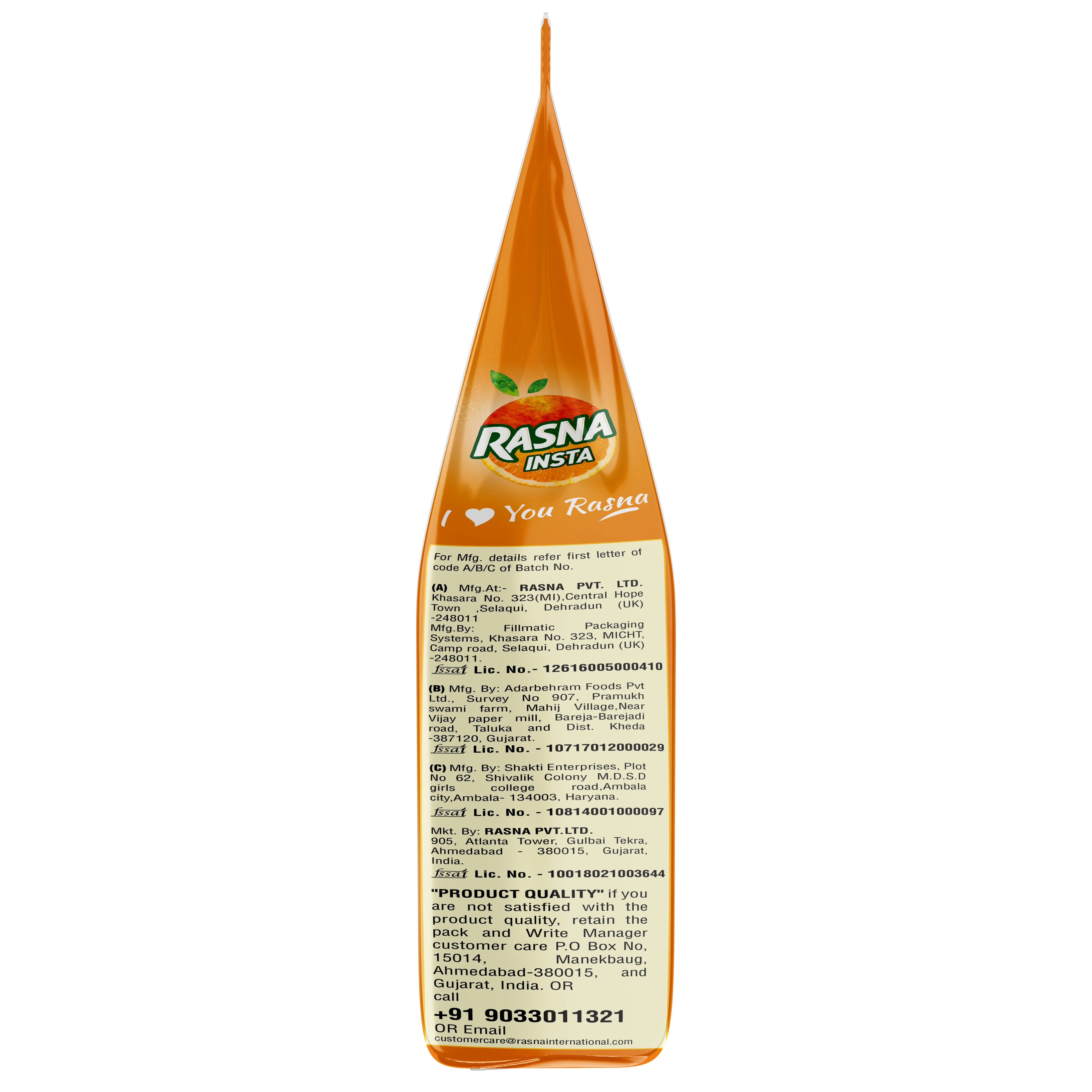 Rasna Insta 750g Orange - Image 3