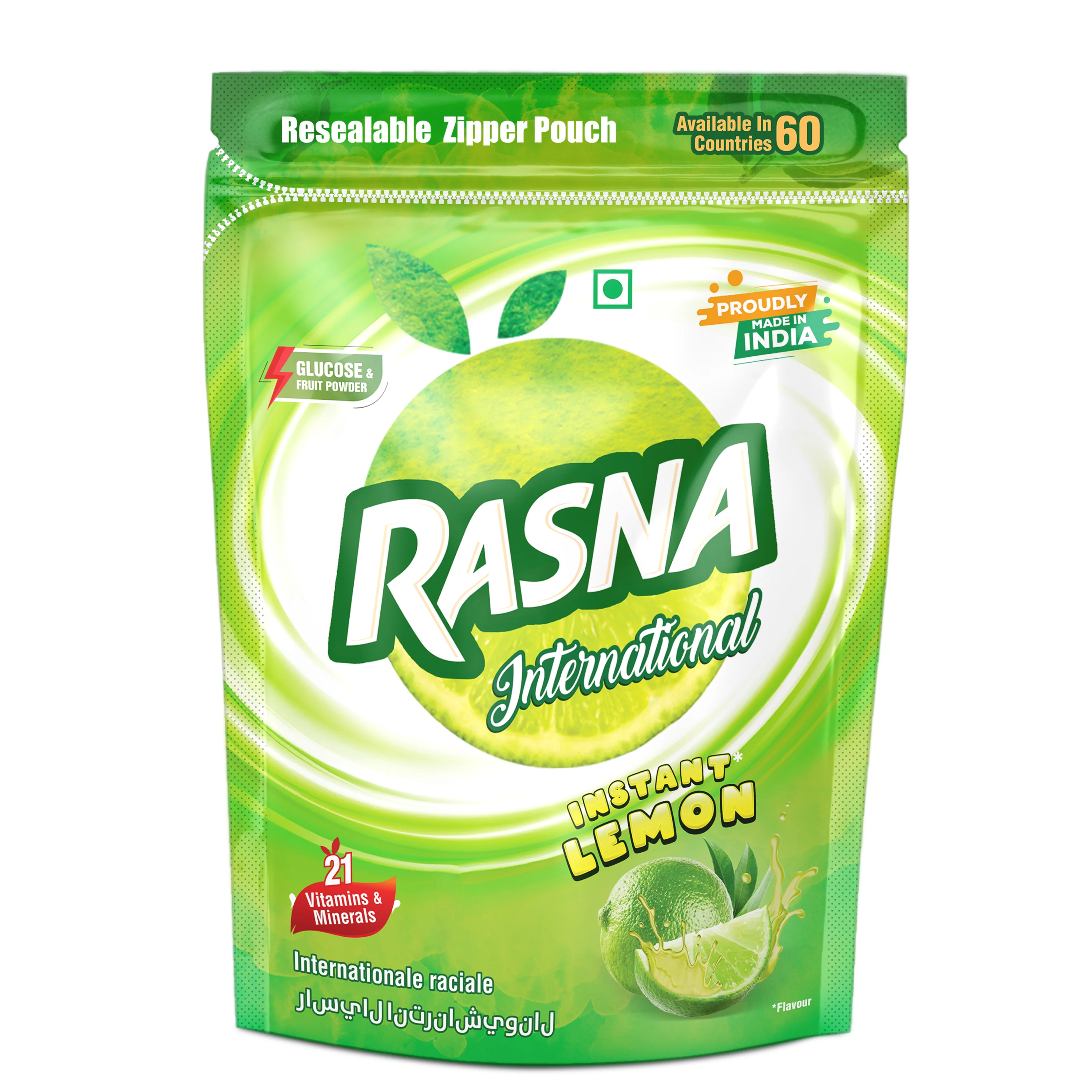 Rasna International 400gm Zipper Pouch Mango+ Lemon - Image 5