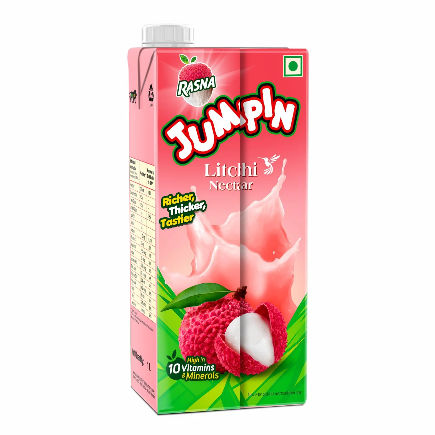 RASNA JUMPIN LITCHI NECTAR 1 LTR - Image 4