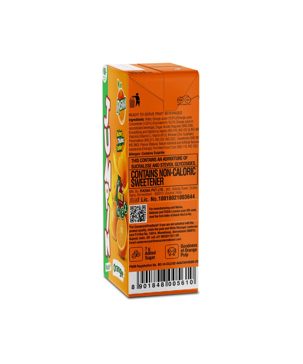 Rasna Jumpin Orange 125 ML - Image 2