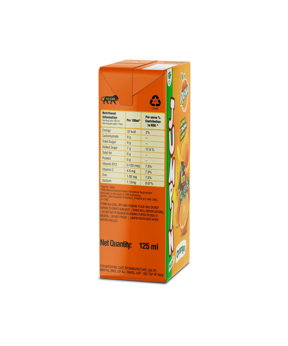 Rasna Jumpin Orange 125 ML - Image 3
