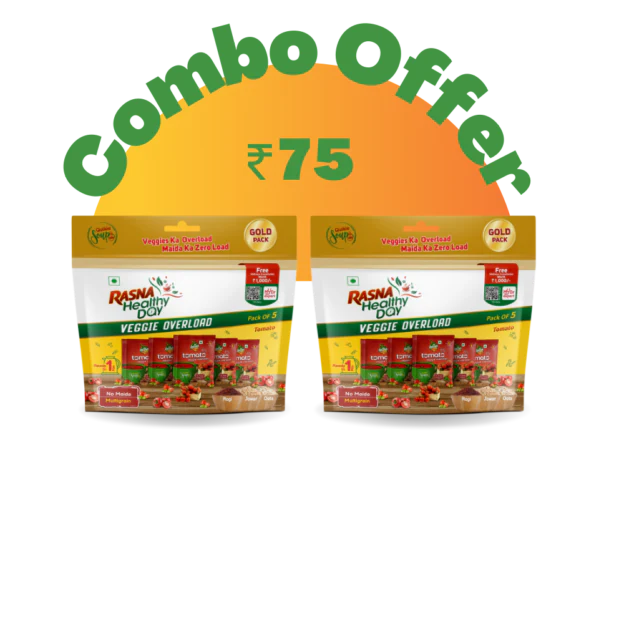 Rasna Quikie Veggie Overload Soup: Tomato Pack of 5 Combo - Image 3
